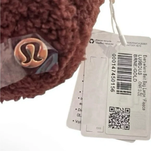 NWT- Lululemon Everywhere Belt Bag Large 2L Brown Fleece - Picture 10 of 13